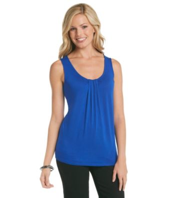Relativity® Career Pleated Tank Top