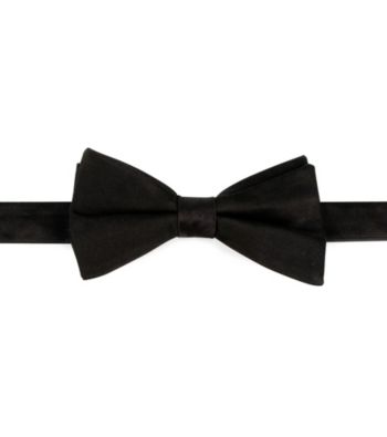 Kenneth Roberts Platinum® Men's Black Satin Bow Tie