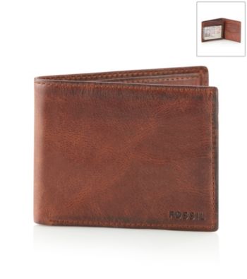 Fossil® Men's Brown FSL Carson Traveler Wallet