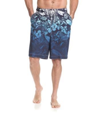 Paradise Collection® Men's Printed Ombre Hibiscus Swim Trunk