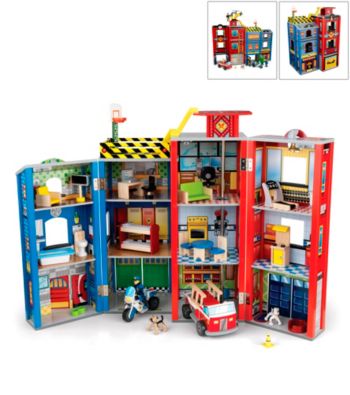 KidKraft Everyday Heros Police and Fire Set