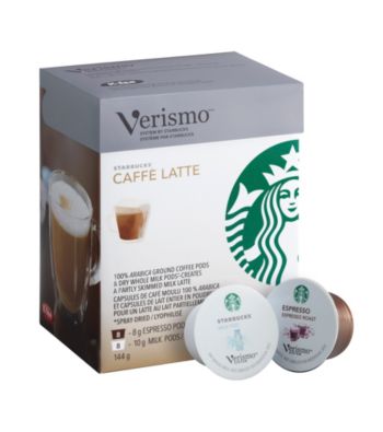 Starbucks® Verismo® Caffé Latte 2-Step 16-pk. Espresso & Milk Pods