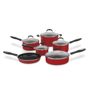 Cuisinart® Advantage Red Nonstick 11-pc. Cookware Set + FREE Grill Pan