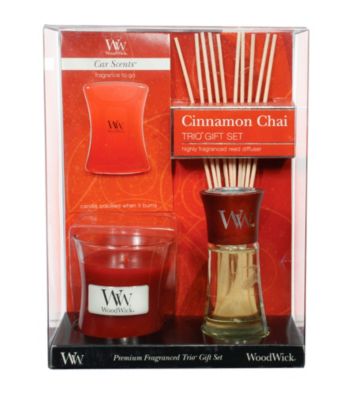 WoodWick® Cinnamon Chai Trio Gift Set