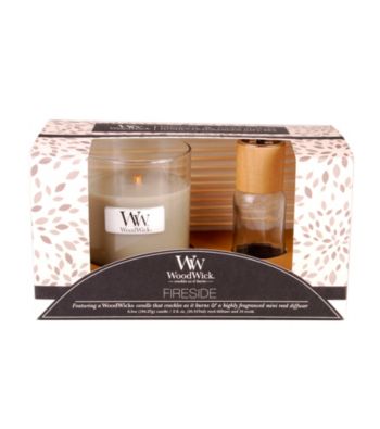 WoodWick® Fireside Candle & Diffuser Gift Set