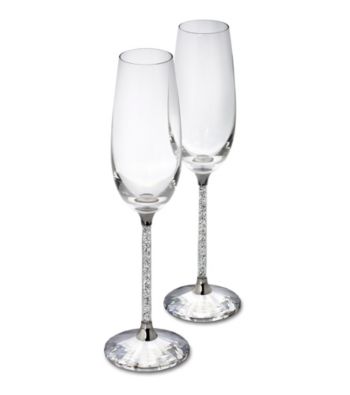 Swarovski® Set of 2 Toasting Flutes