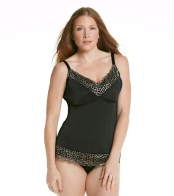 Skinnygirl® by Bethenny Frankel Plus Size Luxe Lace Shaping Camisole - Black