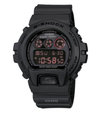 G-Shock Classic Digital with Black Matte Resin Band and Black Dial with Reverse LCD