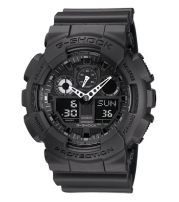G-Shock Extra Large Ana-Digi with Black Matte Resin Band and Black Dial
