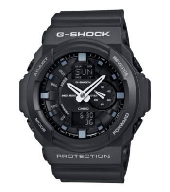 G-Shock Extra Large Ana-Digi with Matte Black Resin Band and Black 3D Design Dial