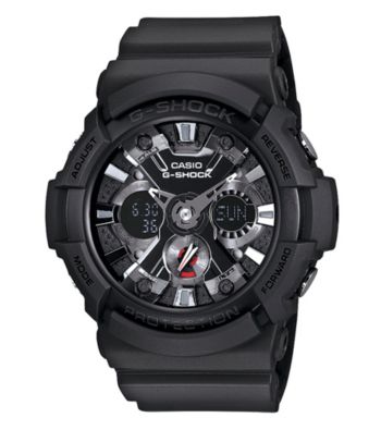 G-Shock Extra Large Ana-Digi with Matte Black Band and Black and Chrome Dial