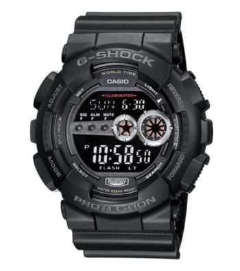 G-Shock Extra Large Digital with Matte Black Resin Band and Black Dial
