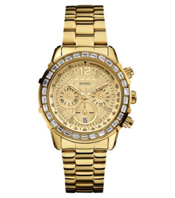 Guess Gold Dazzling Sport Chronograph Watch