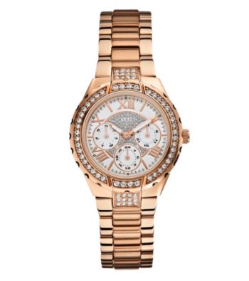Guess Rose Gold Sparkling Hi-Energy Mid-Size Watch