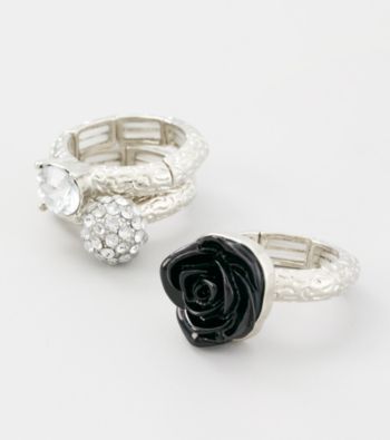Erica Lyons® Black Stretch Ring