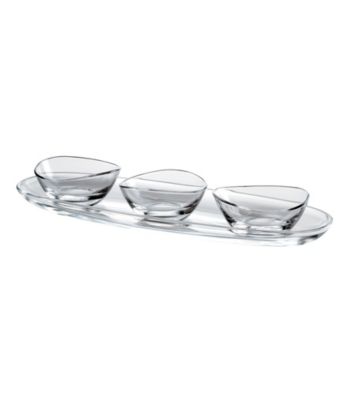 Ego Papaya Set of 3 Bowls with Tray
