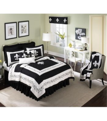 Fleur de Lis Scrolls and White Quilt Collection by Donna Sharp®