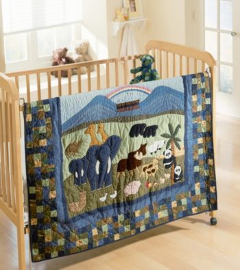 noah's ark crib bedding