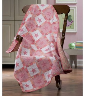 Pink Star Baby Quilt by Donna Sharp®