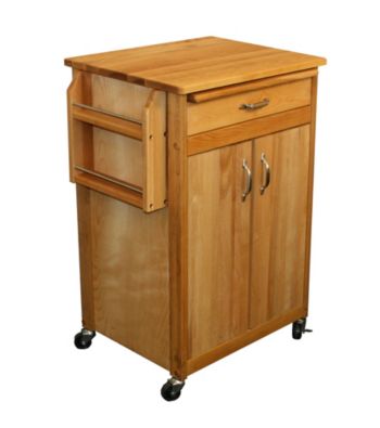 Catskill Craftsmen Butcher Block Cart with Removable Cutting Board