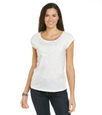 Relativity® Scatter Sequin Tee