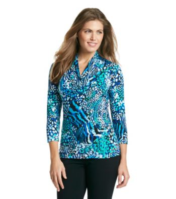 Relativity® Career Petites' Shawl Collar Top