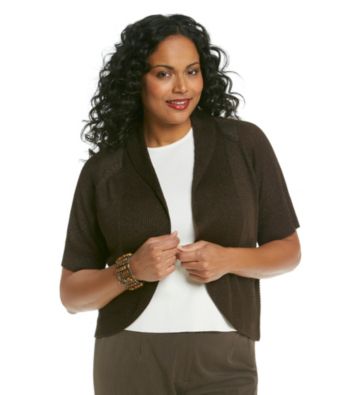 Relativity® Career Plus Size Shine Shrug