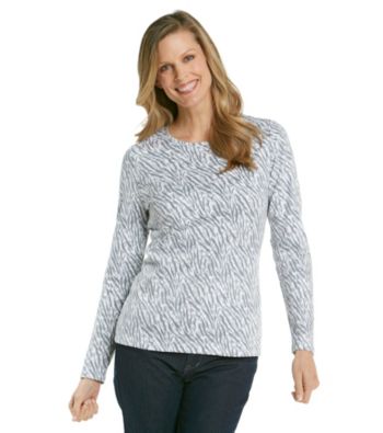 Studio Works® Petites' Printed Crewneck Tee