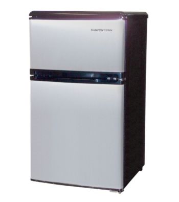 Sunpentown® 3.2-cu.ft. Stainless Steel Double Door Refrigerator