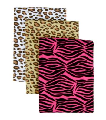 Trend Lab 3-pk. Receiving Blanket Set - Animal Print