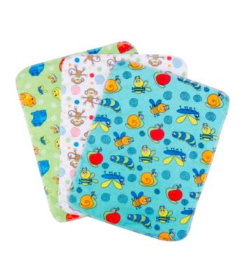 Trend Lab 3-pk. Flannel Burp Cloths - Bugs
