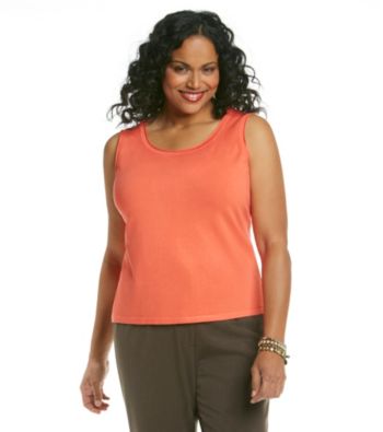 Laura Ashley® Plus Size Rolled Edge Sweater Shell