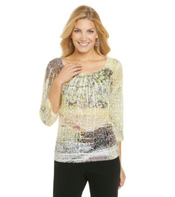 Laura Ashley® Brushed Animal Sublimation Top