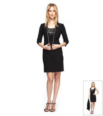 Alex Evenings® Jacket and Dress With Sequined Neckline