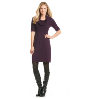 Evan-Picone® Cowlneck Sweater Dress