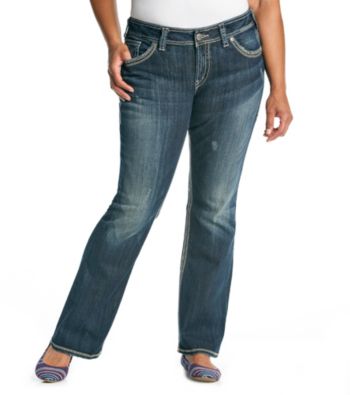Silver Jeans Co. Plus Size Suki Surplus Curvy Fit Mid-Rise Bootcut Jeans