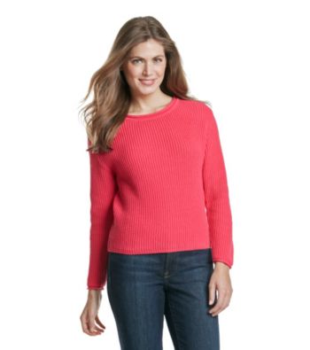 AGB® Petites' Shaker Knit Crop Sweater