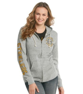 Junk Food Juniors' Steelers Front Zip Hoodie