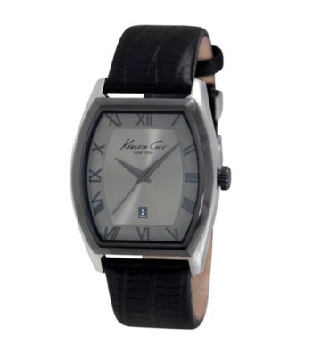 Kenneth Cole New York® Men's Classic Black Leather Strap Watch