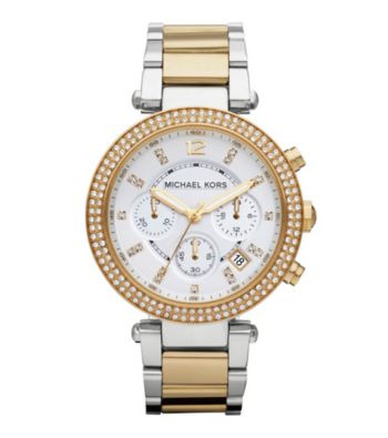 Michael Kors Two Tone Gold/Silver Parker Watch