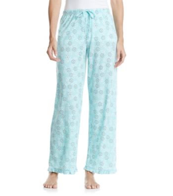 Jockey® Floating Floral Knit Pants - Turquoise
