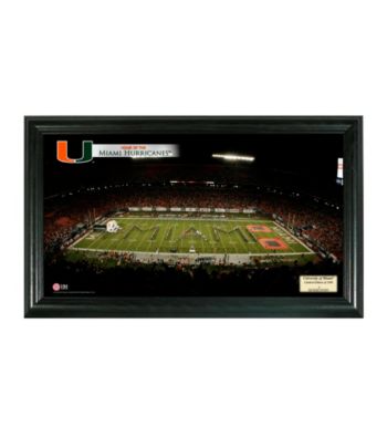 University of Miami Stadium Gridiron Photo by Highland Mint