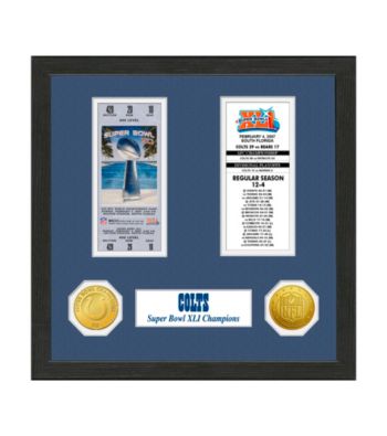 Indianapolis Colts SB Championship Ticket Collection by Highland Mint