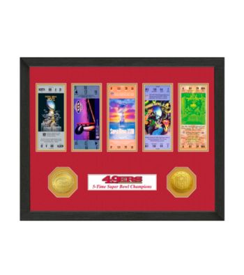 San Francisco 49ers SB Championship Ticket Collection by Highland Mint