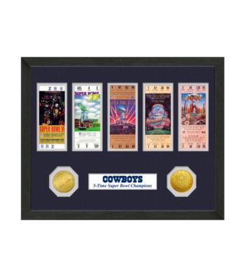 Dallas Cowboys SB Championship Ticket Collection by Highland Mint