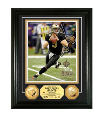 Drew Brees Gold Coin Photomint by Highland Mint