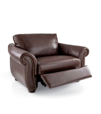 Softaly Colorado Leather/Match Recliner Chair-and-a-Half