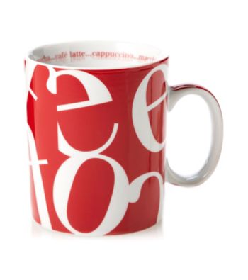 Waechtersbach Konitz Red Script Collage Mug