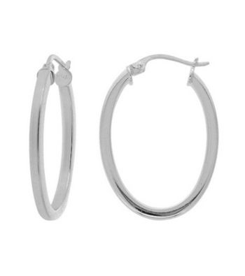 Designs by FMC Sterling Silver Hoop Earrings