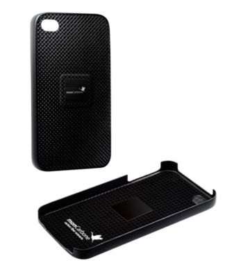 monCarbone Mystery Black Magnet Force Carbon Fiber iPhone 4/4S Case